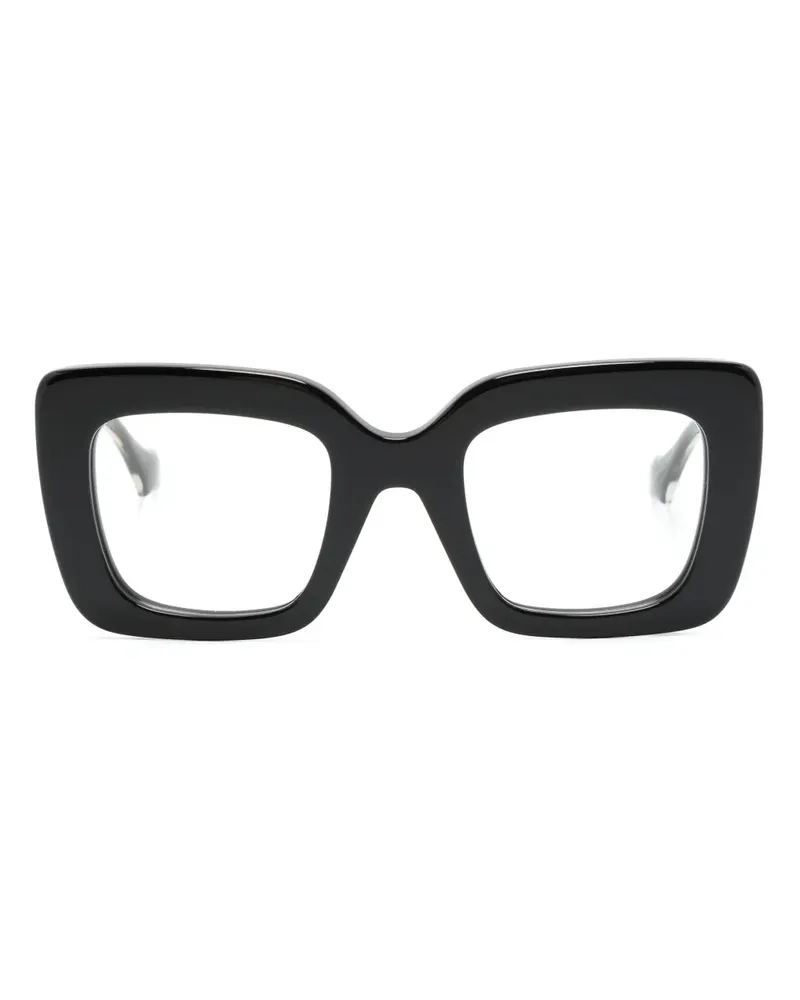 Gucci Oversized-Brille mit GG - Schwarz Schwarz