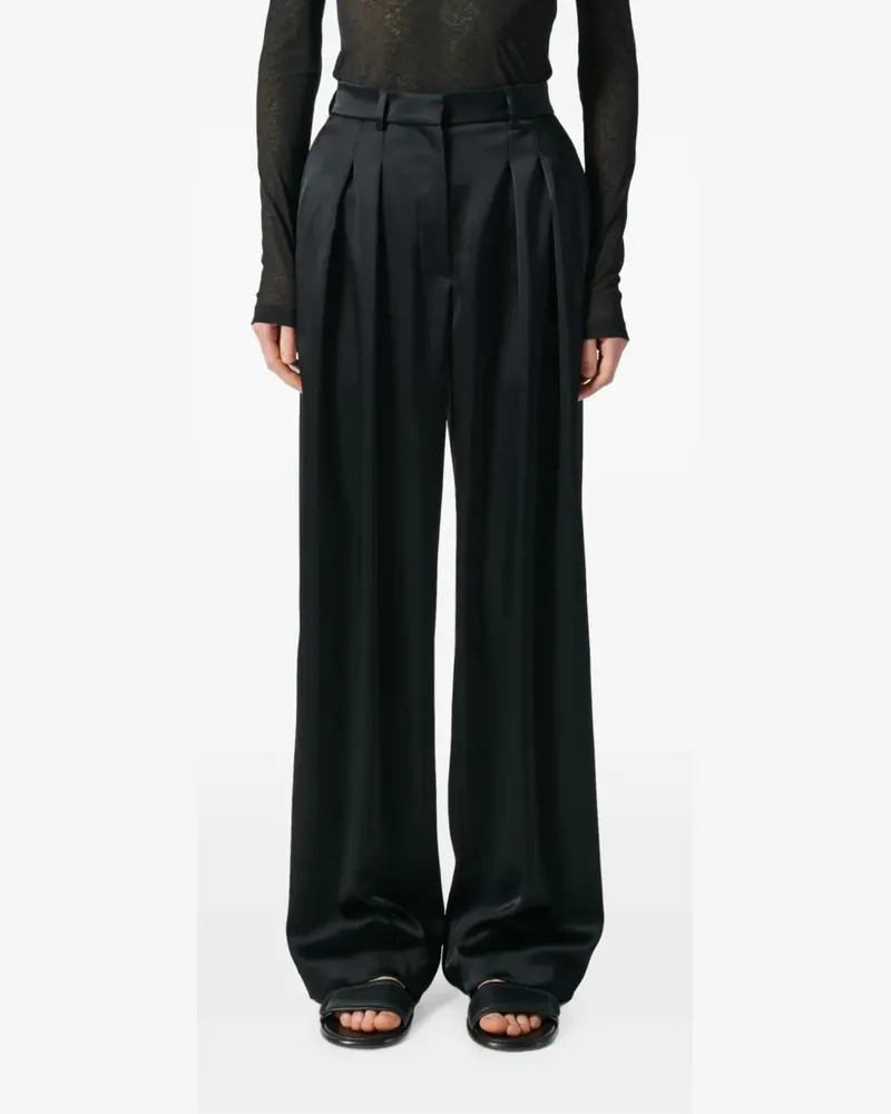 Nanushka Hose mit geradem Bein - Schwarz Schwarz