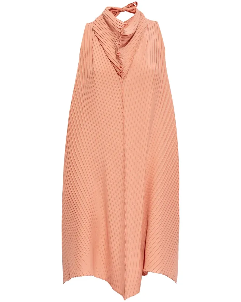 Issey Miyake Minikleid mit Neckholder - Orange Orange