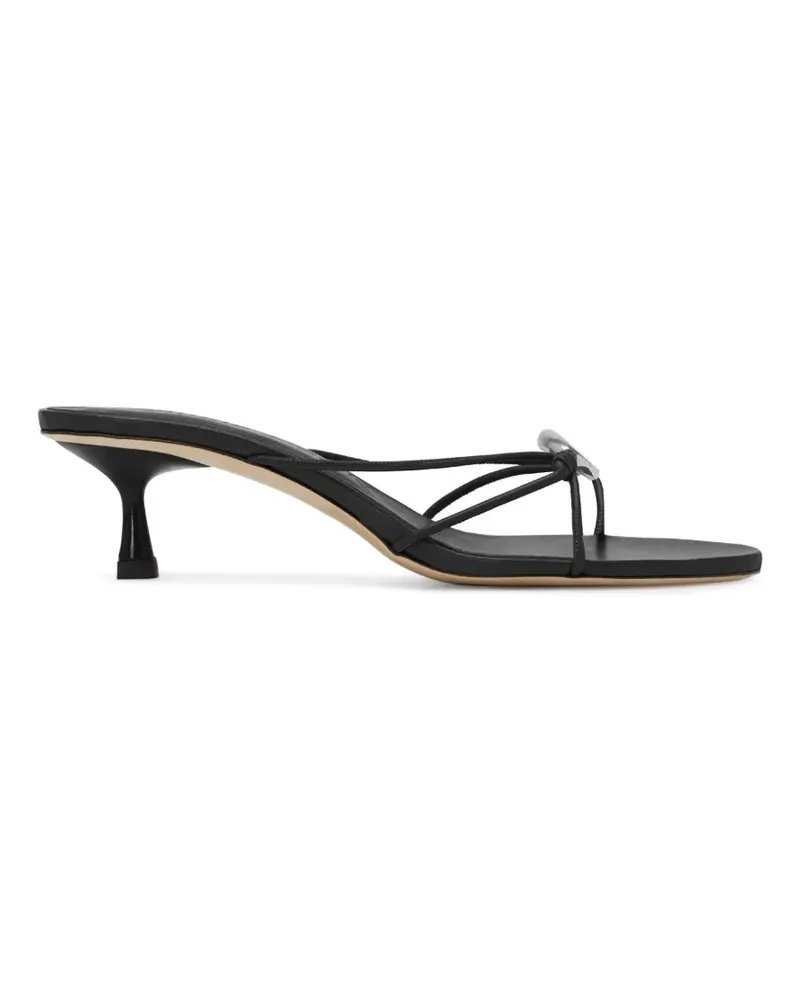 Studio Amelia 50mm Pierre pebble-embellished heeled mules - Schwarz Schwarz