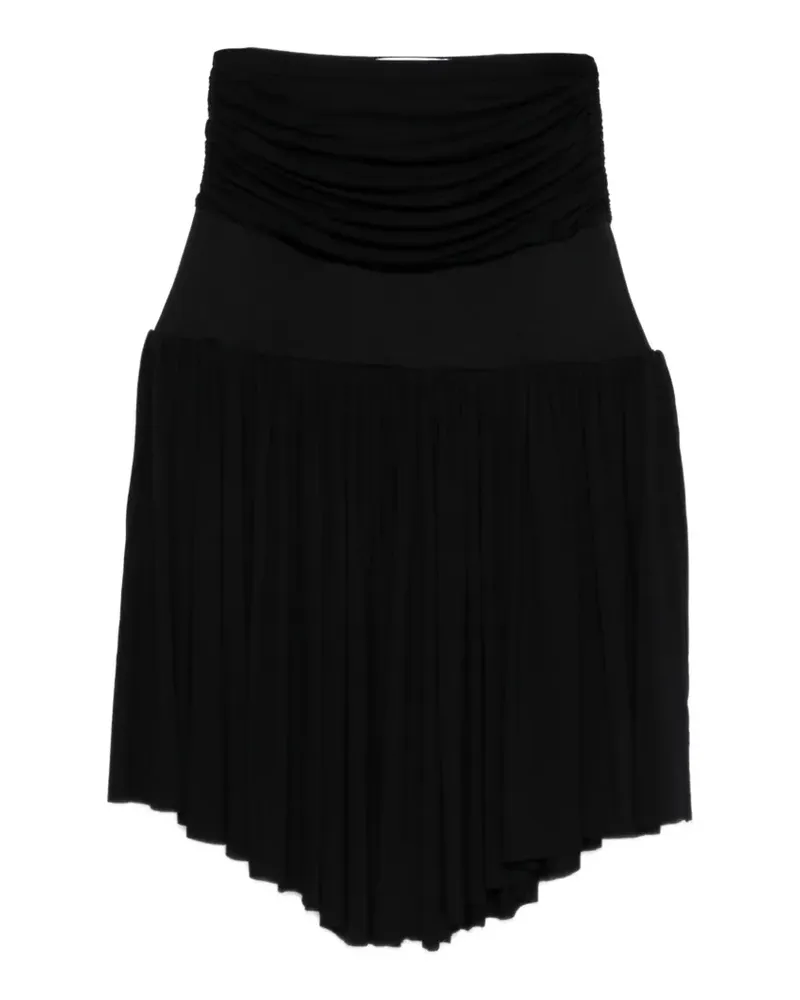 GIMAGUAS Carine ruched asymmetric skirt - Schwarz Schwarz