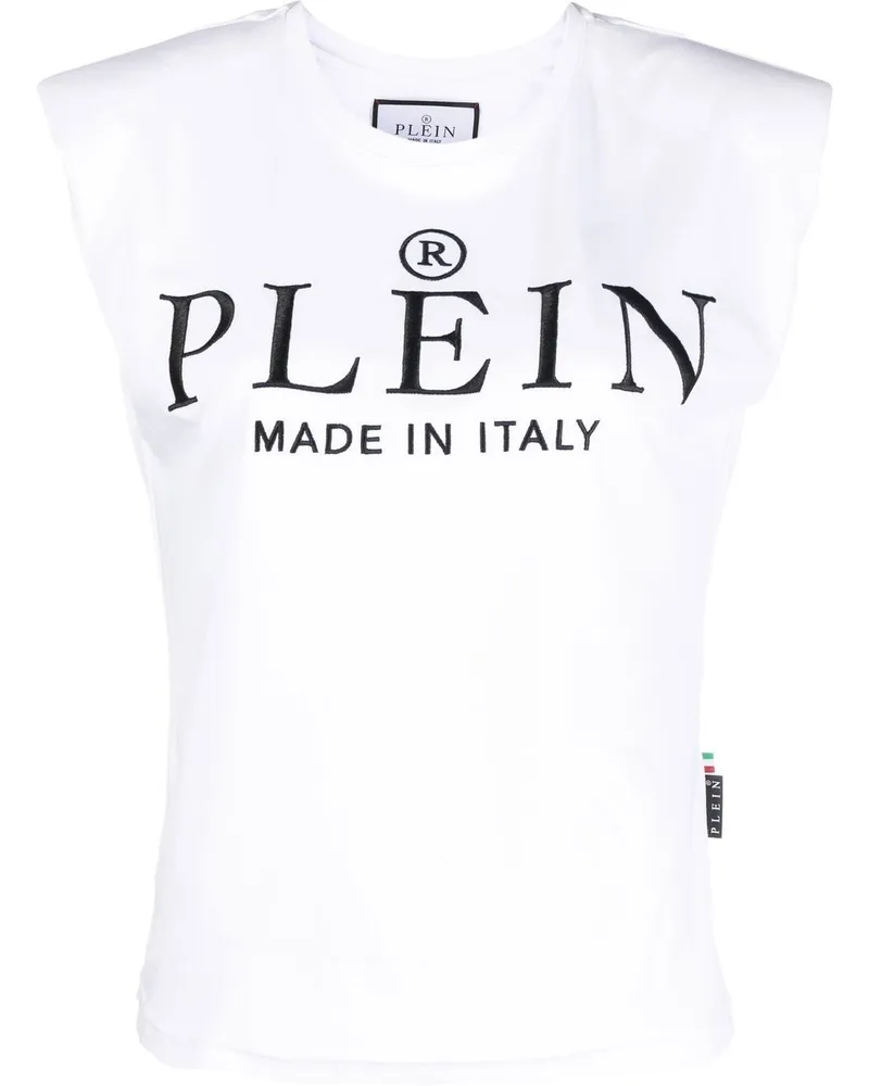 Philipp Plein Tanktop mit Logo-Print - Weiß Weiß