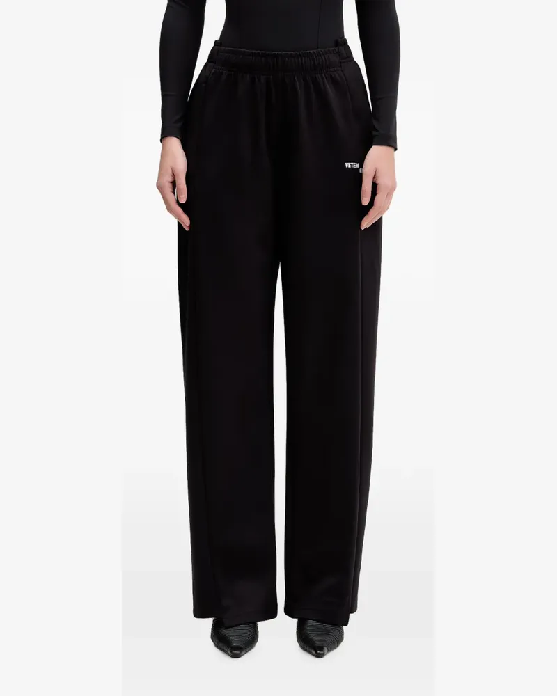 VETEMENTS Jogginghose mit Logo-Print - Schwarz Schwarz