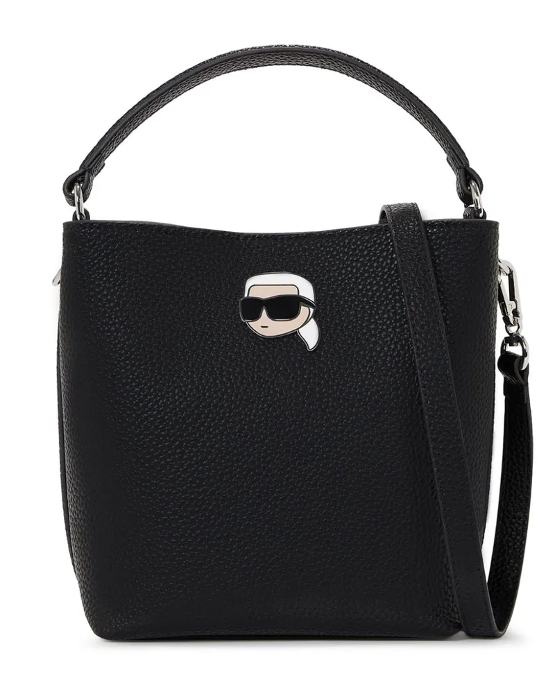 Karl Lagerfeld Ikon Beuteltasche - Schwarz Schwarz