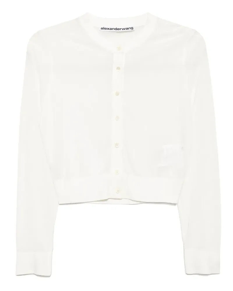 Alexander Wang Jacke mit Kristallverzierung - Weiß Weiß