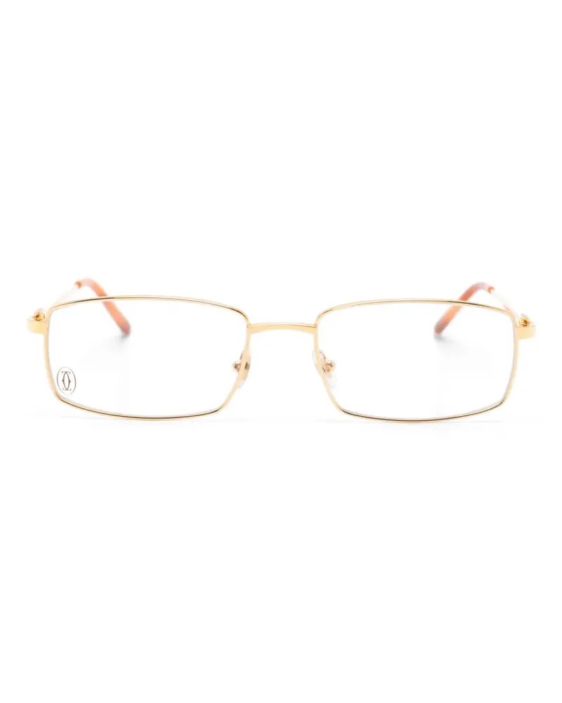 Cartier River rectangle-frame glasses - Gold Gold