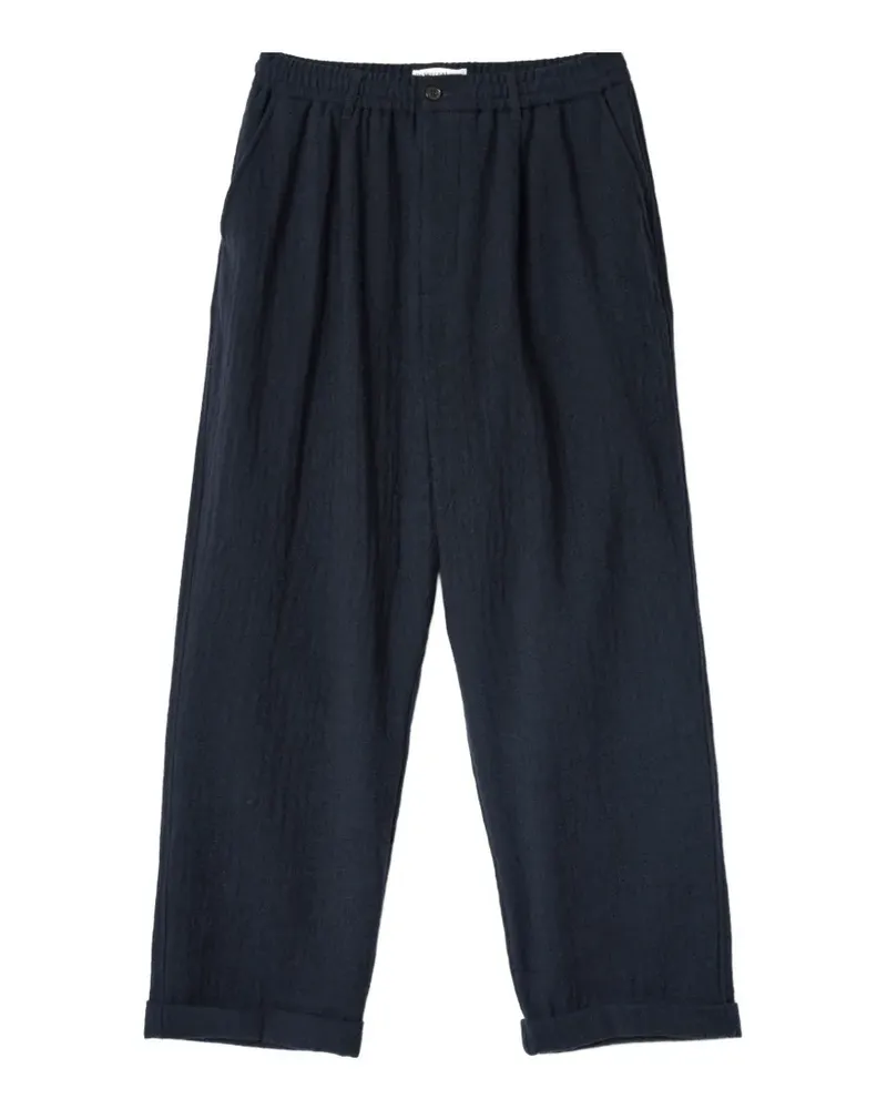 Universal Works Lindberg elasticated-waistband trousers - Blau Blau