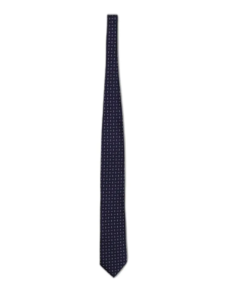 Ermenegildo Zegna jacquard-woven tie - Blau Blau