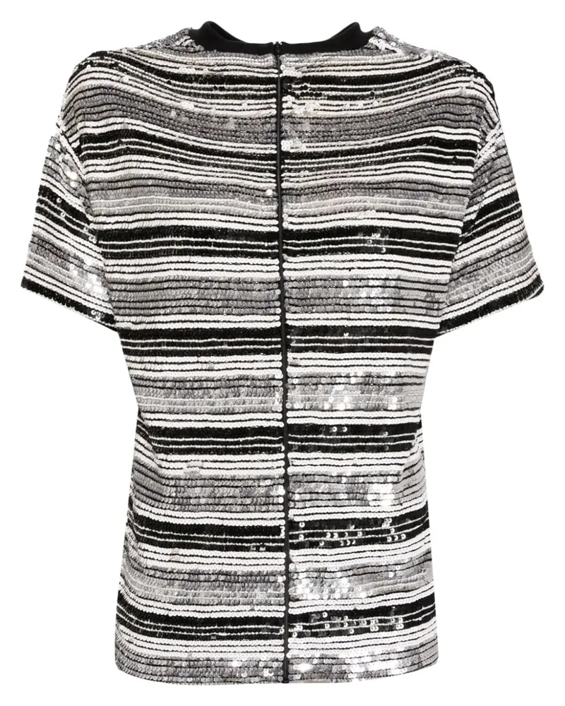 ASHISH T-Shirt mit Pailletten - Metallic Metallic
