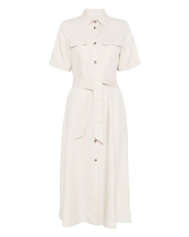 Woolrich Midikleid mit Bindegürtel - Nude Nude