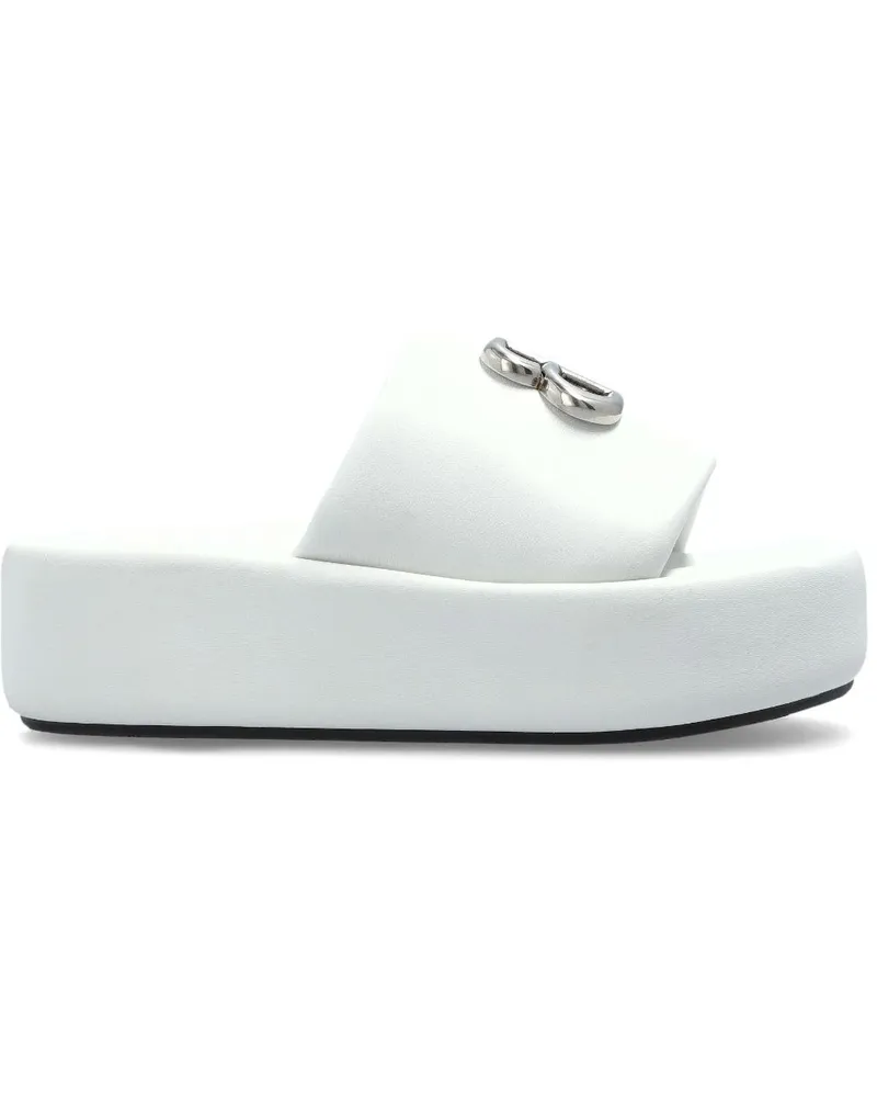 Balenciaga Rise Pantoletten - Weiß Weiß