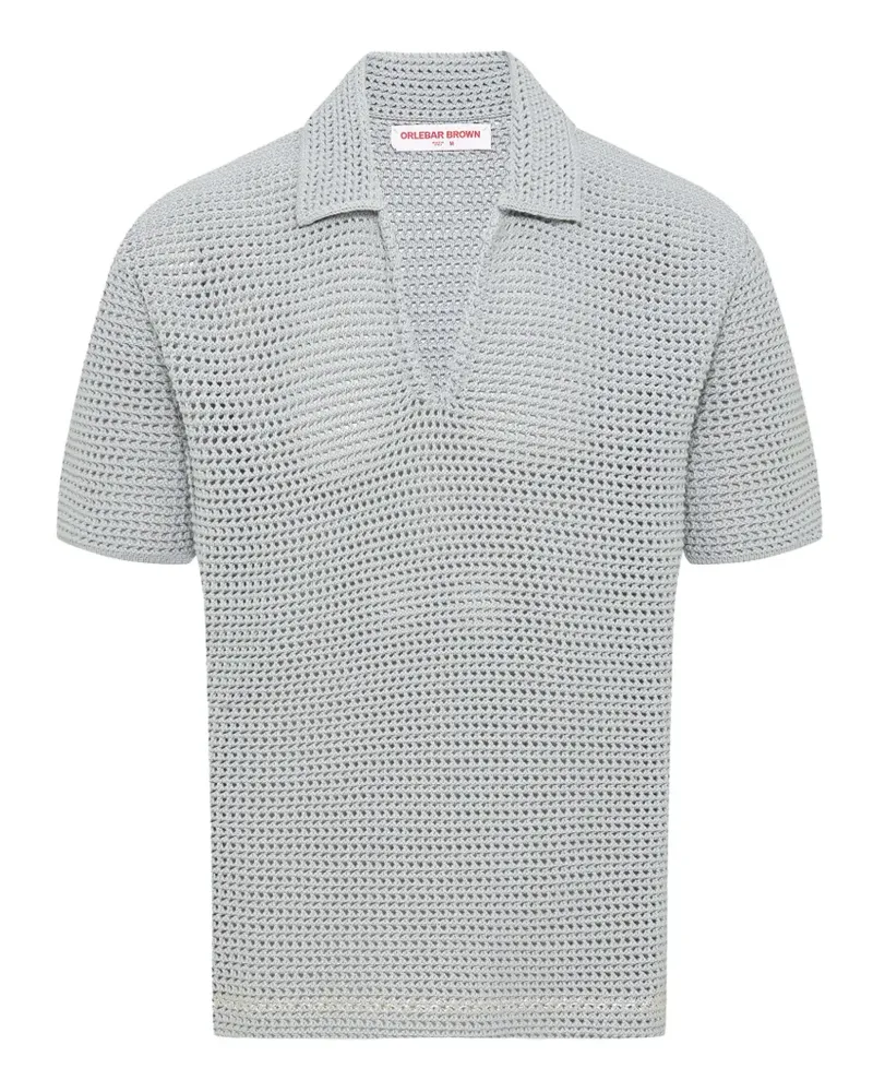 Orlebar Brown Batten Poloshirt mit Ziernähten - Grau Grau
