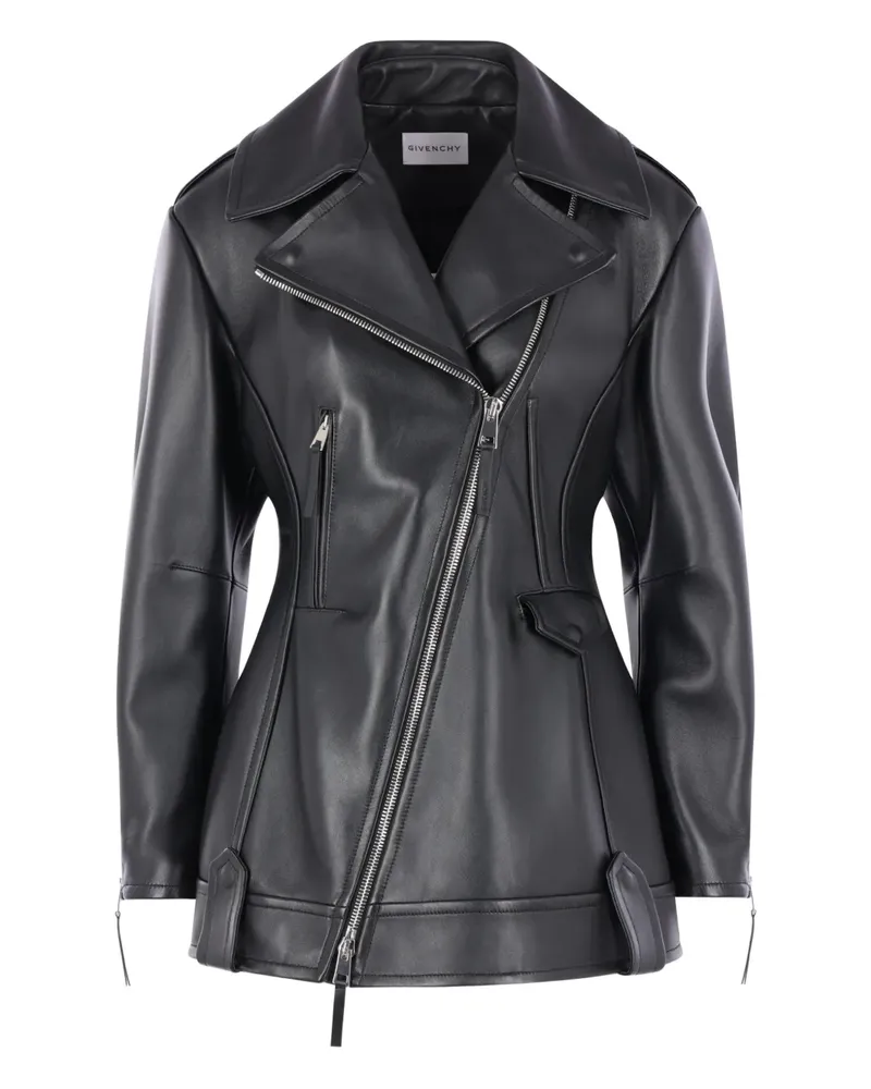 Givenchy leather biker jacket - Schwarz Schwarz