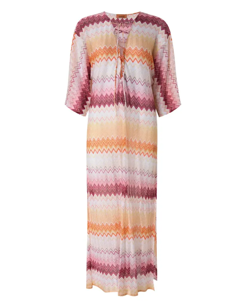 Missoni Kleid mit Zickzackmuster - Rosa Rosa