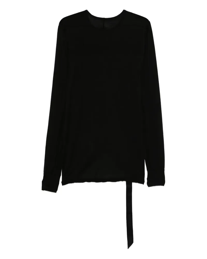 DRKSHDW by Rick Owens Langarmshirt mit Rundhalsausschnitt - Schwarz Schwarz