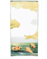 Seletti x Toiletpaper Vase mit Sea Girl-Print Gelb