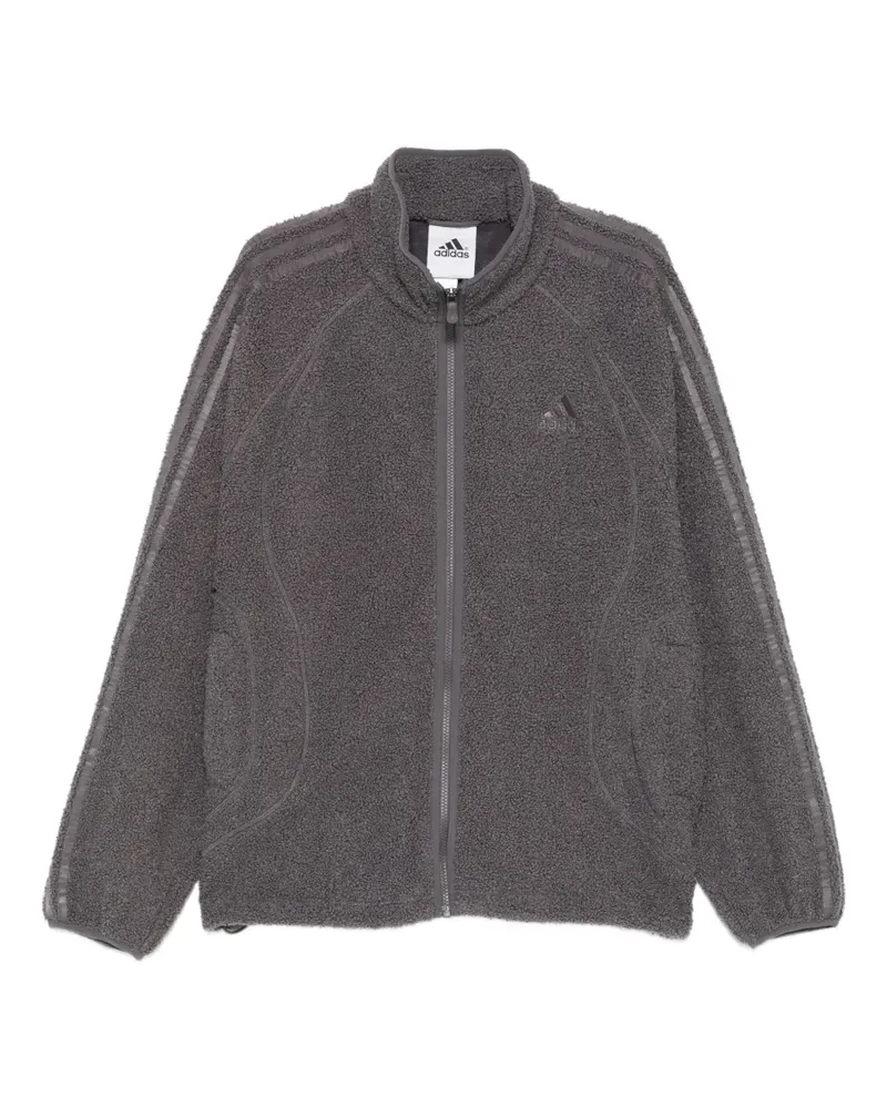 adidas Borg Sweatshirt mit drei Streifen - Grau Grau