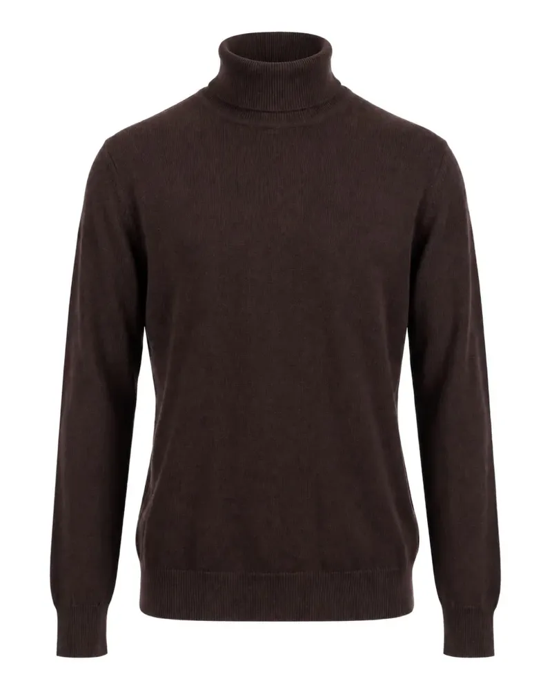 Max Mara Gestrickter Rollkragenpullover - Braun Braun