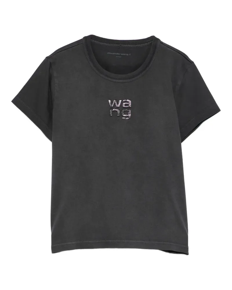 Alexander Wang logo T-shirt - Schwarz Schwarz