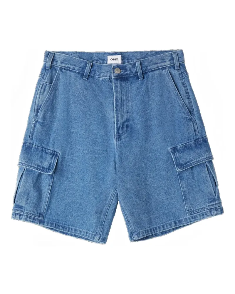Obey button-fastening cargo-shorts - Blau Blau