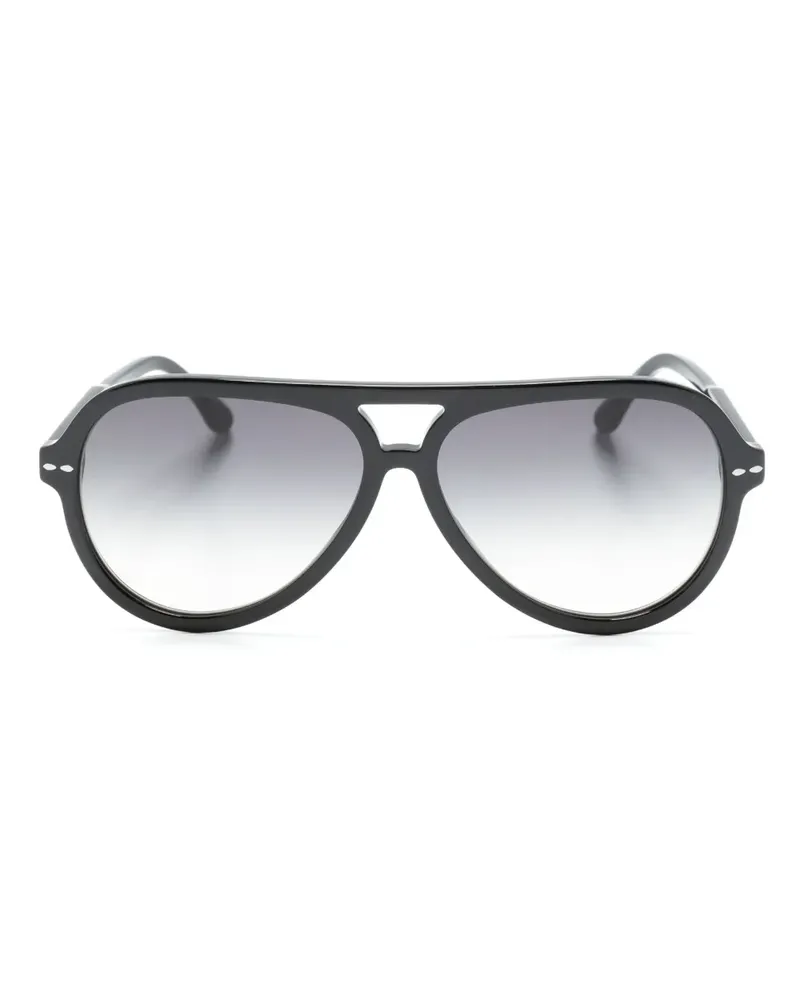 Isabel Marant Naya Pilotenbrille - Schwarz Schwarz