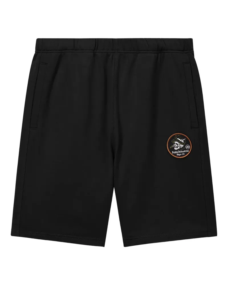 Alpha Industries Shorts mit Patch-Logo - Schwarz Schwarz