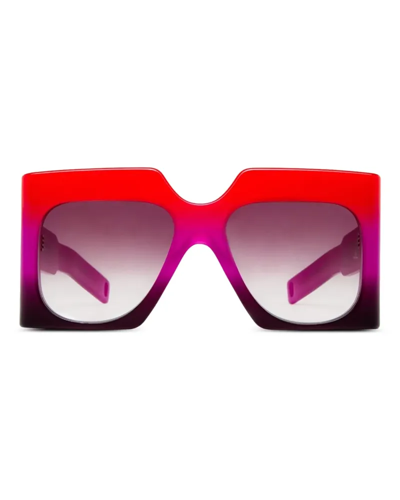 Jacques Marie Mage Ultravox Sonnenbrille mit Oversized-Gestell - Rosa Rosa