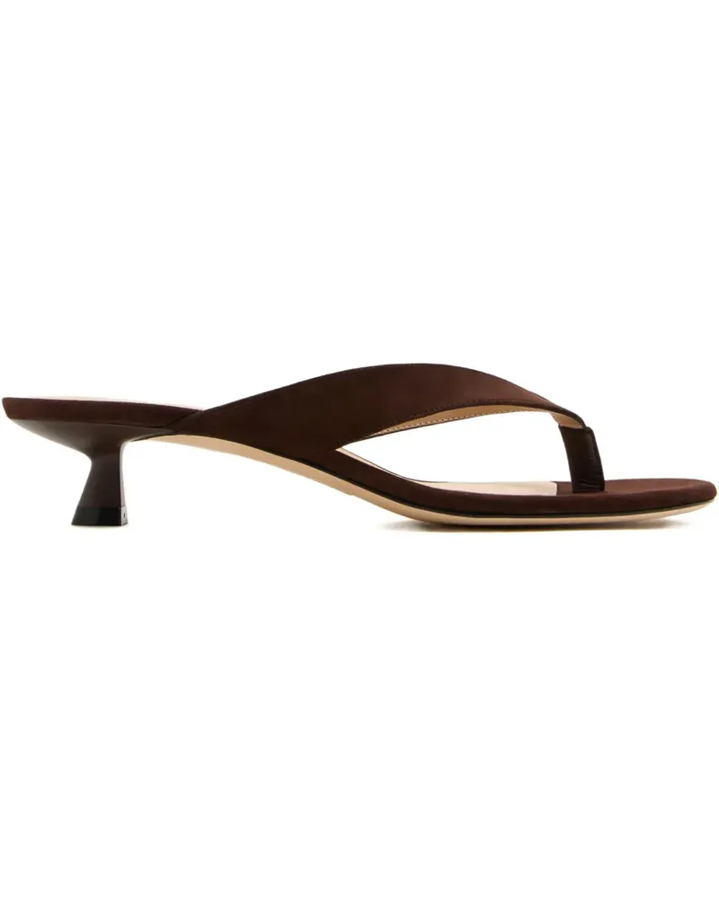 Stuart Weitzman Sandalen mit Zehensteg 35mm - Braun Braun
