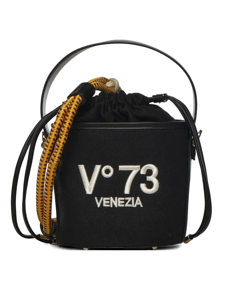 V°73 Beuteltasche mit Logo-Stickerei - Schwarz Schwarz