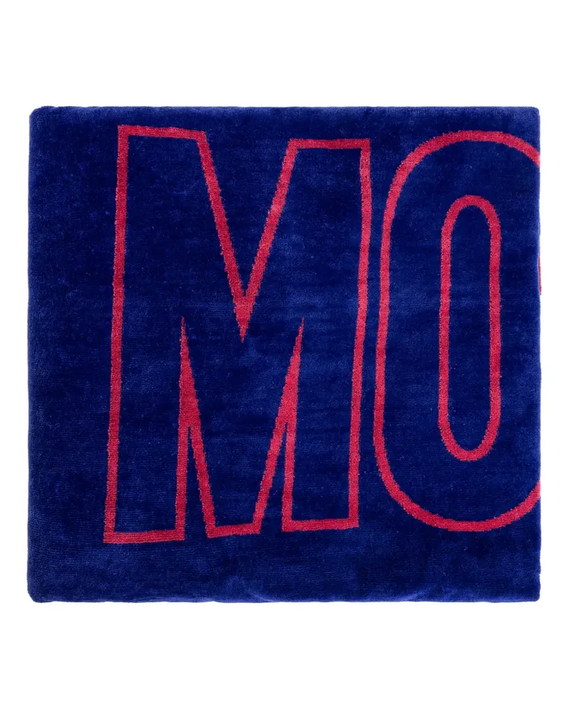 Moschino design cotton bath towel - Blau Blau