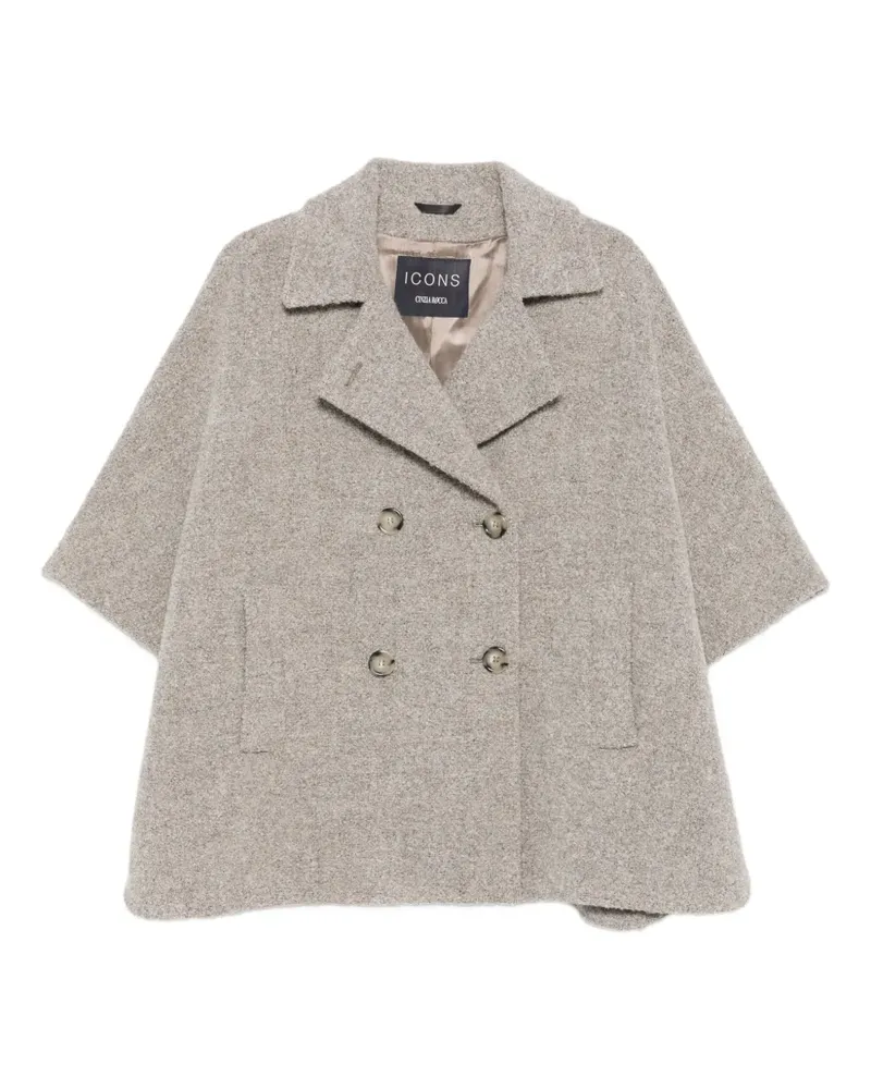 Cinzia Rocca Doppelreihige Jacke - Grau Grau