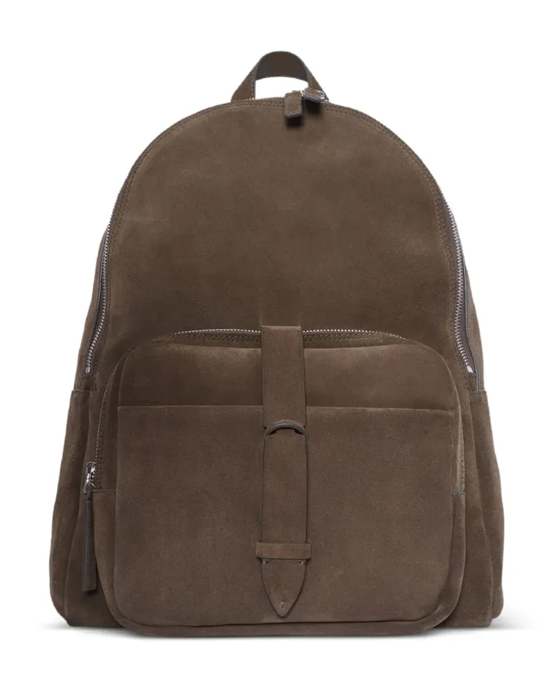 Orciani Wildleder-Rucksack mit Riemen - Braun Braun