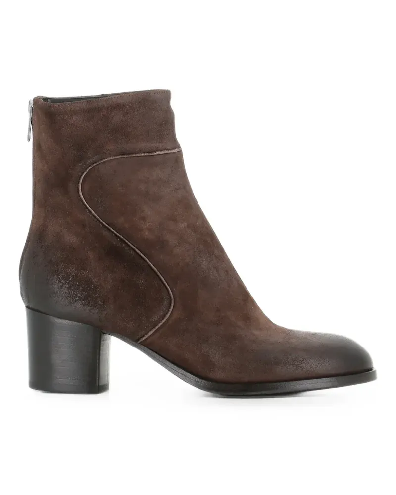 Pantanetti Schnürstiefel im Used-Look - Braun Braun
