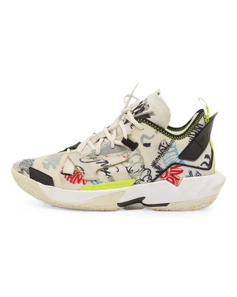 Jordan Why Not Zer0.4 Graffiti Sneakers - Nude Nude