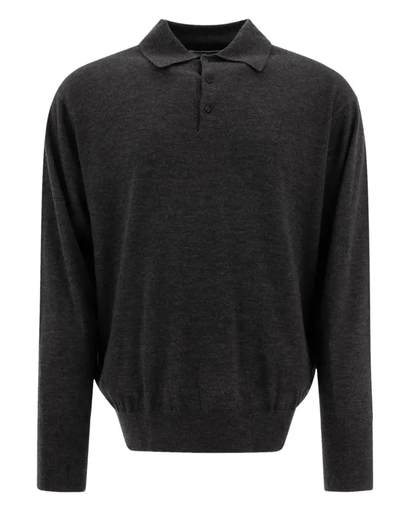 Kaptain Sunshine Poloshirt aus Kaschmir - Grau Grau