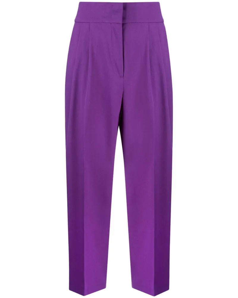 Fabiana Filippi Tapered-Hose mit hohem Bund - Violett Violett