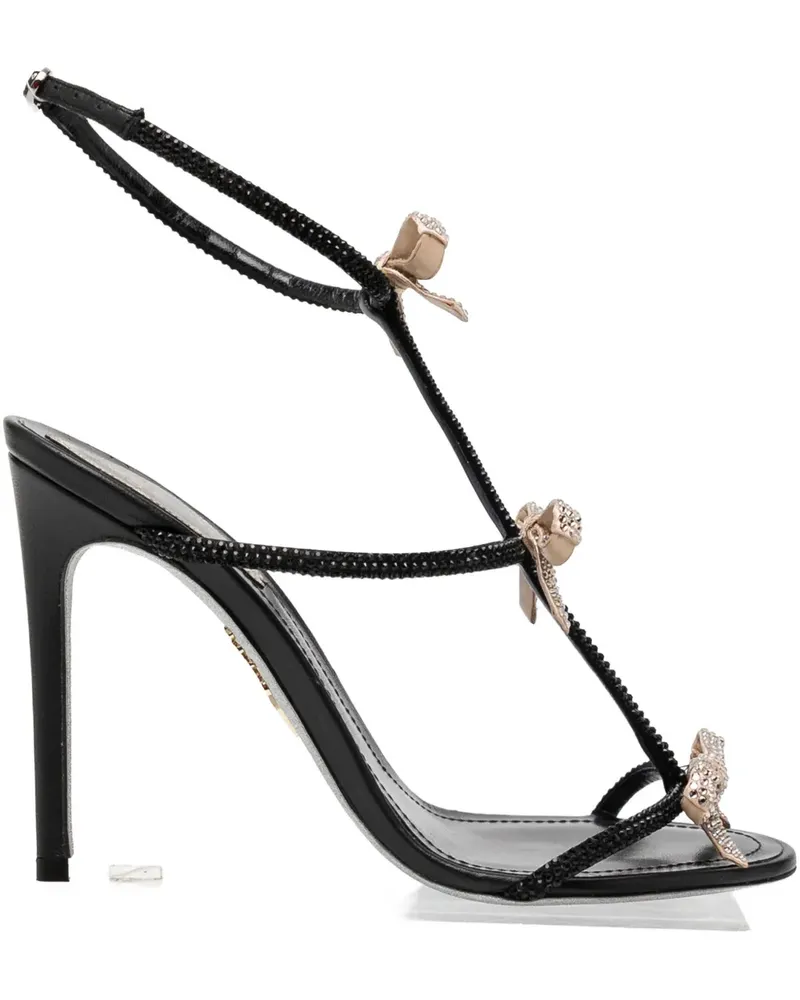 René Caovilla 105mm Caterina heeled sandals - Schwarz Schwarz