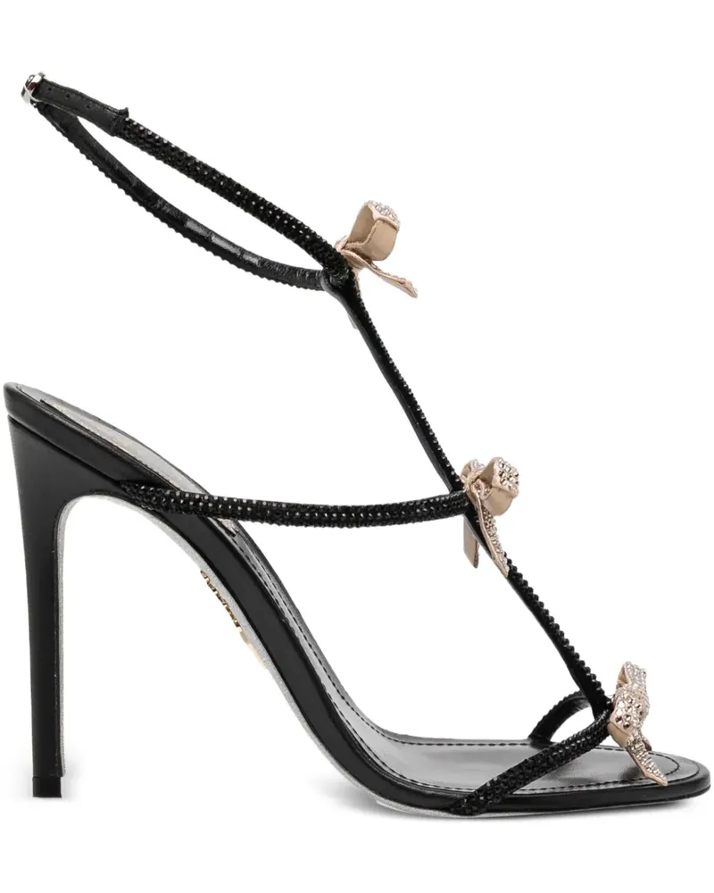 René Caovilla 105mm Caterina heeled sandals - Schwarz Schwarz