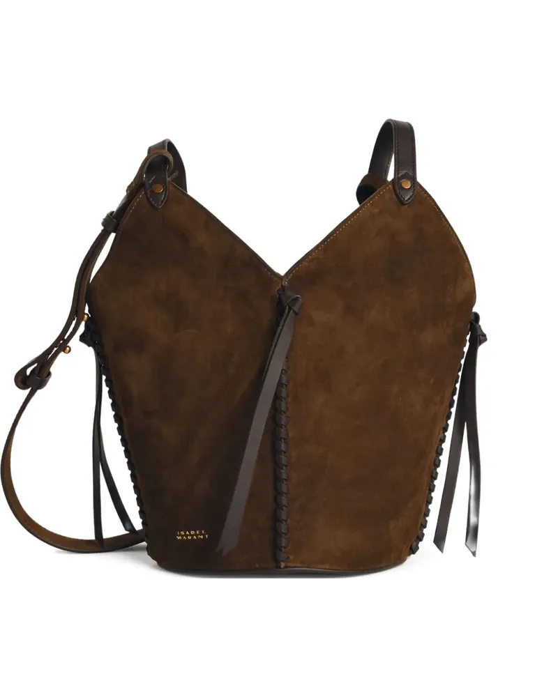 Isabel Marant Mittelgroße Tampa Beuteltasche aus Wildleder - Braun Braun