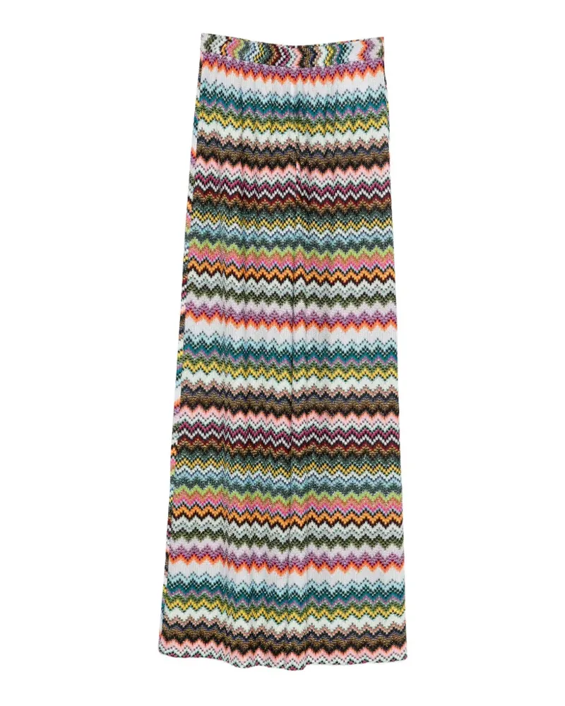 Missoni Hose mit Zickzackmuster - Weiß Weiß