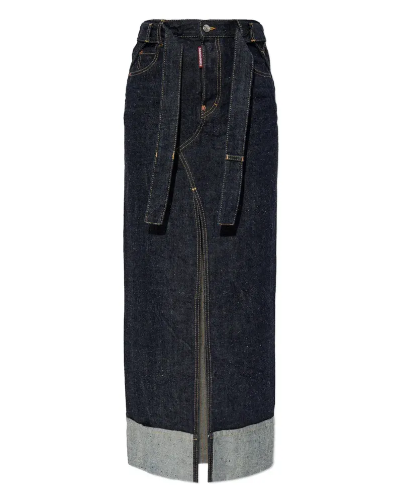 Dsquared2 x Magliano Midirock mit Gürtel - Blau Blau