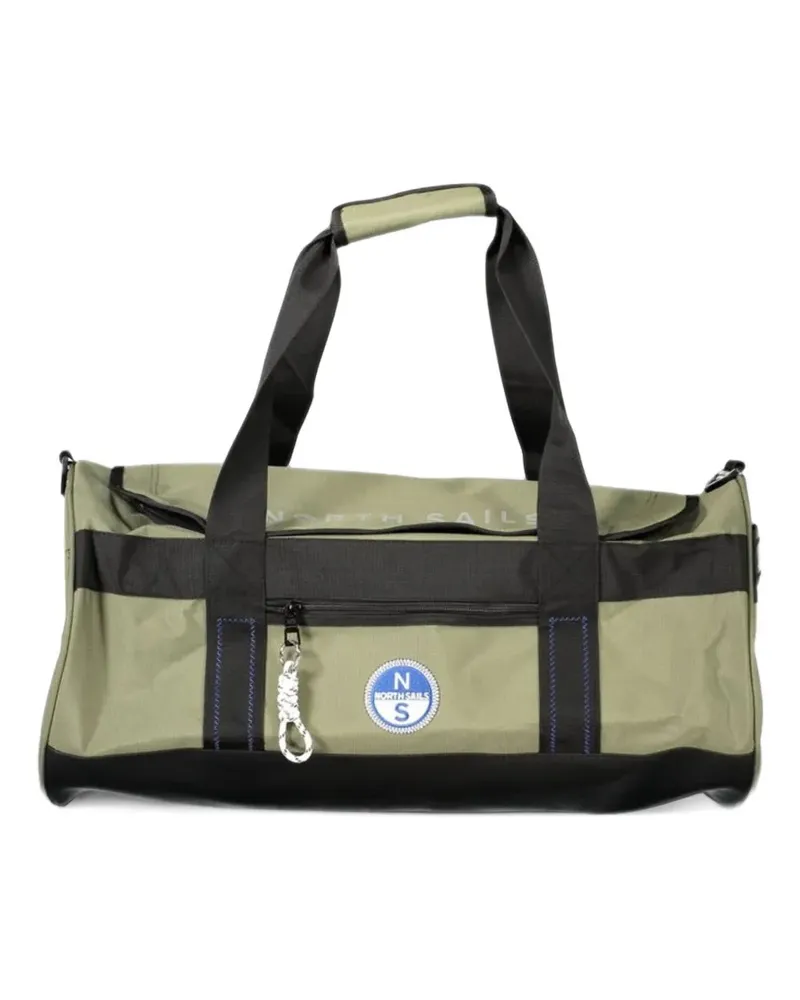 North Sails Reisetasche mit Logo-Patch - Grün Grün