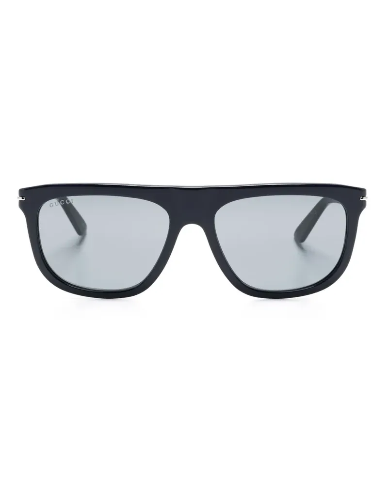 Gucci Sonnenbrille mit ovalem Gestell - Blau Blau
