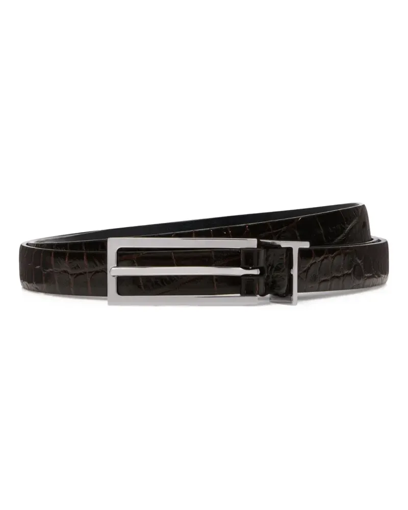 Tom Ford crocodile-embossed belt - Braun Braun