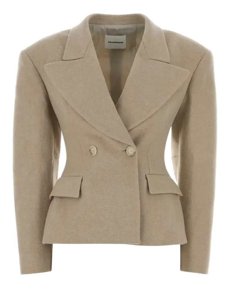 ANDAMANE Blazer mit Schulterpolstern - Nude Nude