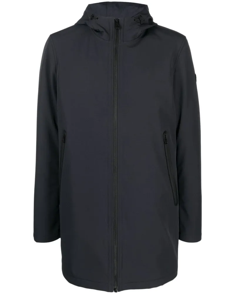 Peuterey Giolita Kapuzenjacke mit Logo-Patch - Blau Blau