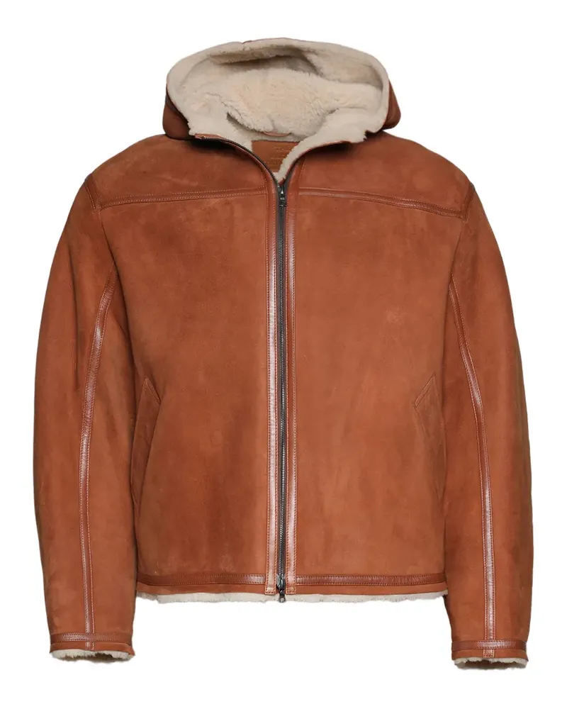 The Elder Statesman Jacke aus Faux Shearling - Braun Braun