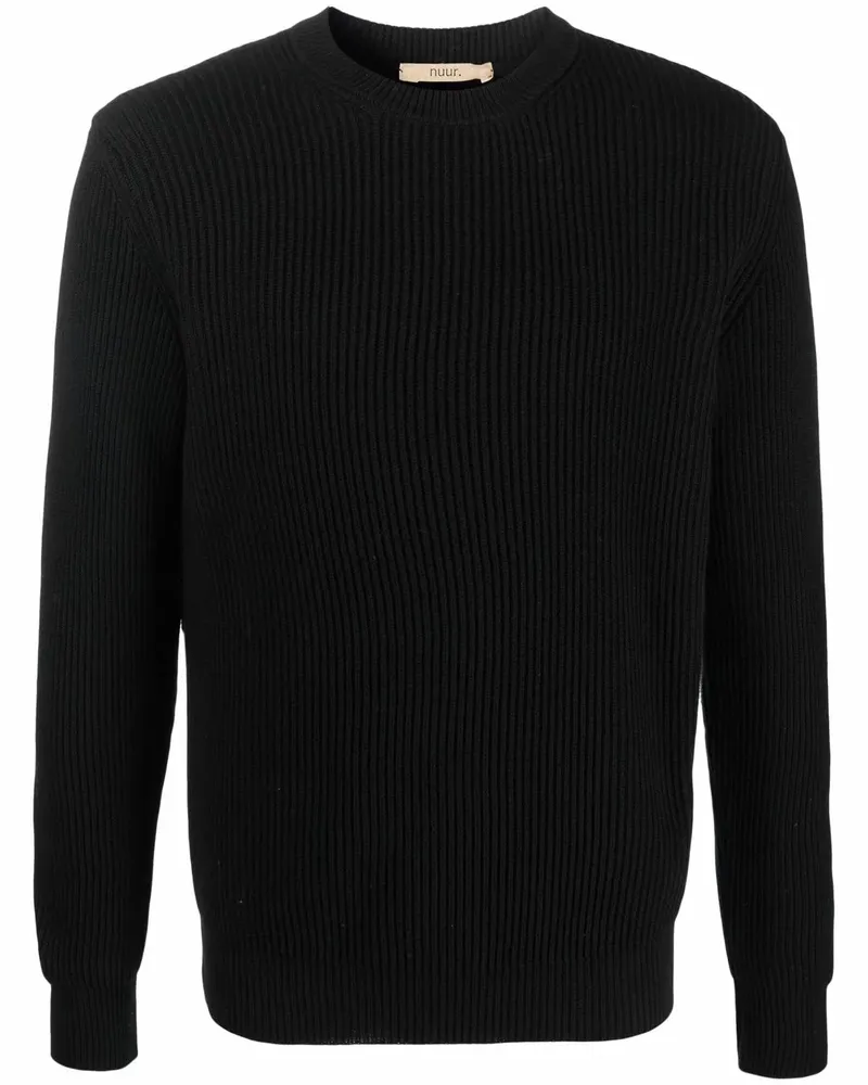 Nuur Pullover mit rundem Ausschnitt - Schwarz Schwarz