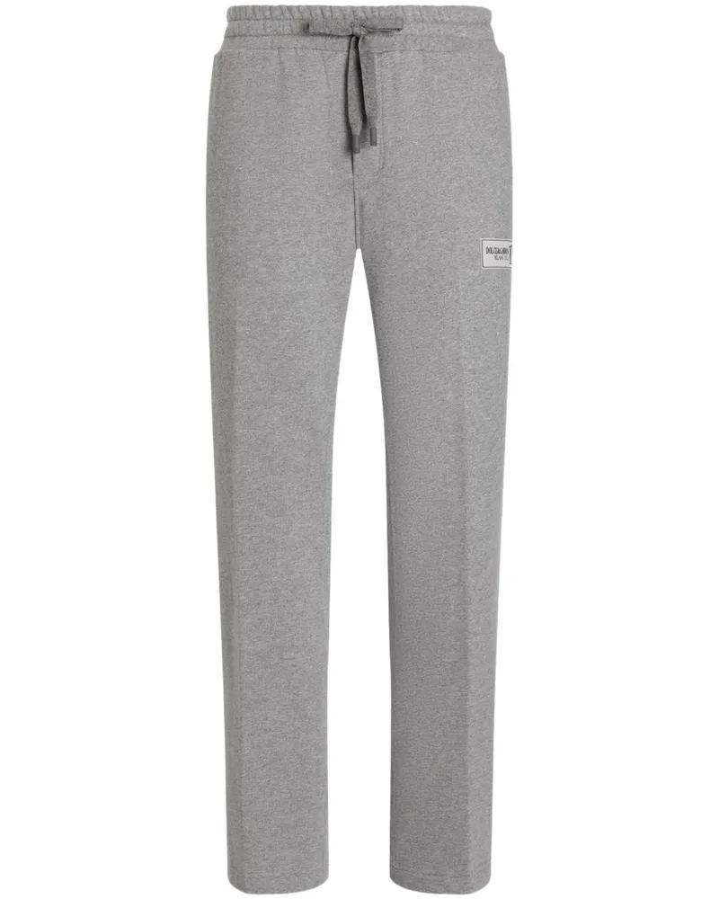 Dolce & Gabbana Jogginghose mit Logo-Patch - Grau Grau