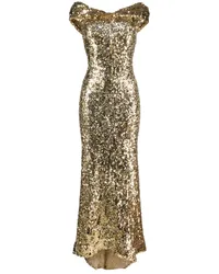 ATU Body Couture Maxikleid mit Pailletten Gold